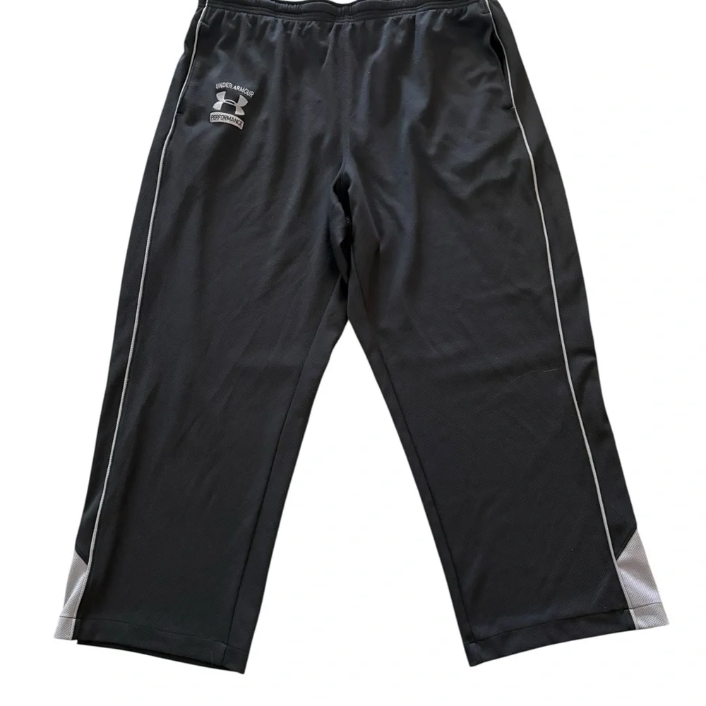 Under Armour Loose Men’s Black And Gray Athletic Pants With Pockets 2XL